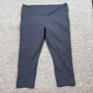Under Armour HeatGear Gray Cropped Leggings Womens XL Fitted Athletic Pants